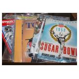 Large lot of vintage football programs