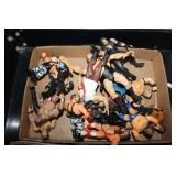 Large lot of wrestling action figures