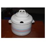 McCoy blue and pink striped Tureen