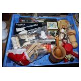 Large lot of misc ites, mortar pestal,kitchen tool