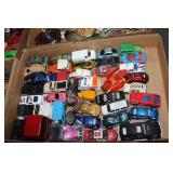 Large lot of toy cars