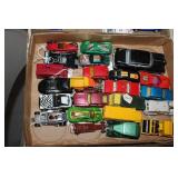 Large lot of toy cars