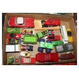 Large lot of toy cars