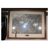 Large framed"Keepers of the wild" print numbered
