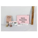 False lashes,lash glue,faux nails,etc