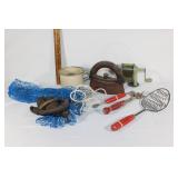 VTG kitchen utensils,door knocker,sharpener,etc