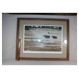 Framed "Spring Passage"print signed and numbered