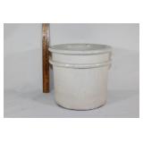 Heavy Antique double lipped crock