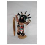 Black Orge wood carved Kachinia Doll