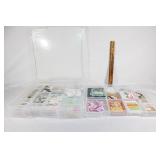 Large container full of scrapbooking decor