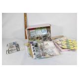 Large lot of wooden scrapbooking stickers