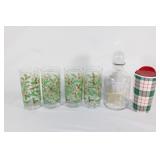 Christmas Glasses, Decanter, Mug