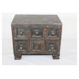 Small Wood 6 Drawer Storage Cabinet