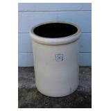 Large Antique stoneware crock marked 12