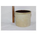 Antique stoneware crock with handles