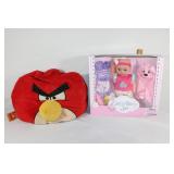 Angry Bird Pillow,Baby Doll set in box