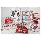 Large Lot  of New Christmas Signs