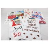 Lot of 6 New Kitchen Towels/Flour Sack Towels