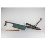 Antique wooden metal seed spreader