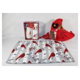 Red Cardinal Lot - Tree Topper, Dish Dryer, Soap
