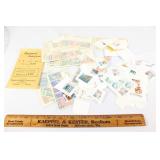 Large lot of used/unused stamps