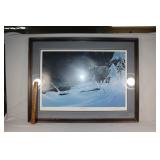 Framed"Emerald Creek Wolves" print signed/numbered