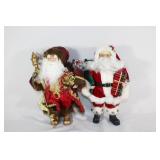 Pair of Santa Claus Standing Figurines