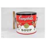VTG Metal Cambells Soup Tin with lid