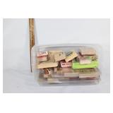 Large lot of wooden stamps