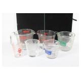 Lot of Measuring Cups, Pyrex, Anchor Hocking etc.