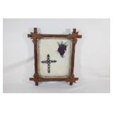 VTG Adkirondack Framed Cross & Grapes