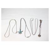 Lot of Sterling Silver Jewelry Necklaces