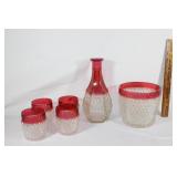 Indian Glass Co. Ice Bucket,glasses,decanter
