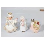 Trio of Vintage Ceramic Figurines- Napco etc.