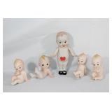 Lot of Vintage Ceramic Kewpie Dolls