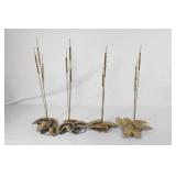 Lot of California Artist Made Cat Tails Lily Pads