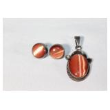 Sterling Silver Orange Cat