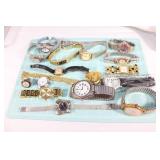 Large lot of costume watches Gruen,Eikon,etc