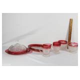 Large lot of Indian Glass Co. glassware