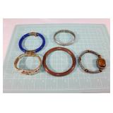 Lot of 5 Costume Bangles