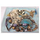 Large lot of VTG costume jewelry