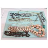 Large lot of VTG costume jewelry-Necklaces