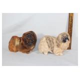 VTG Pekingese figurines-one planter