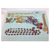 Large lot of signed designer costume jewelry