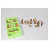 Pair of Vintage Tiny Nativity Scenes