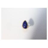 14kt Yellow gold and Lapis Lazuli Ring Size 7.75