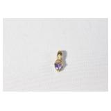14kt Yellow Gold and Amethyst Pendant