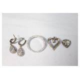 Lot of Sterling Silver - Earrings, Pendants