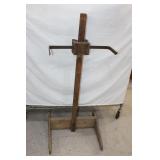 Antique Wood and Metal Feed Bag Filler