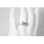 10 Kt Yellow Gold and CZ Ring Size 6.5